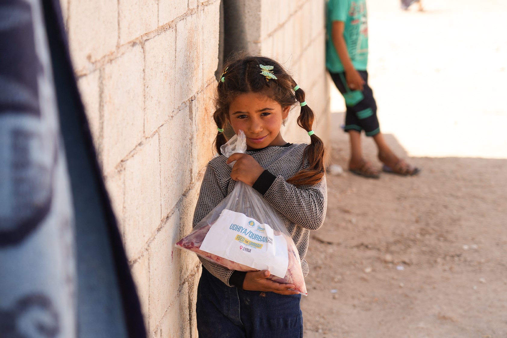 Qurbani meat distribution to families